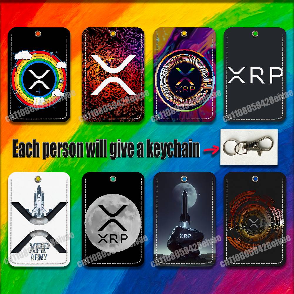 Key Holder Leather Pouch - Xrp Ripple Crypto Digitale Valuta Voor