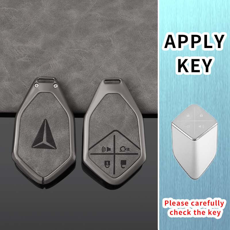 Key Holder Leather Pouch - Autosleutelhoesje voor Changan DEEPAL S07 G318