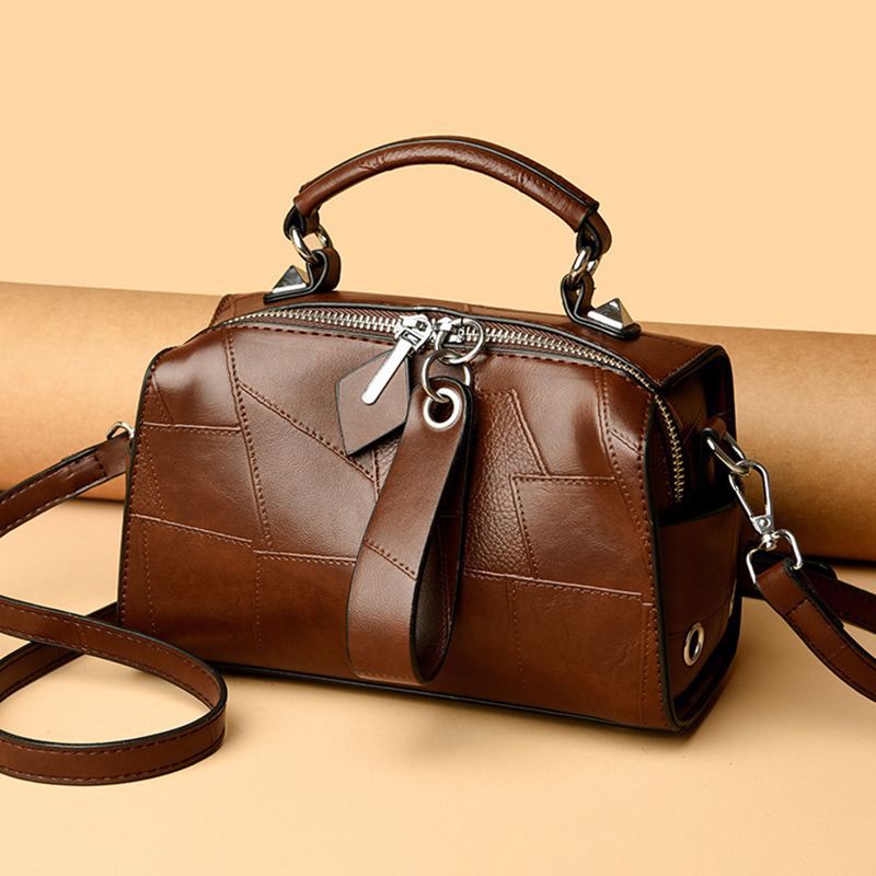Luxury Bags Level - Echt leren damesrugzak, eenvoudige leren tas,