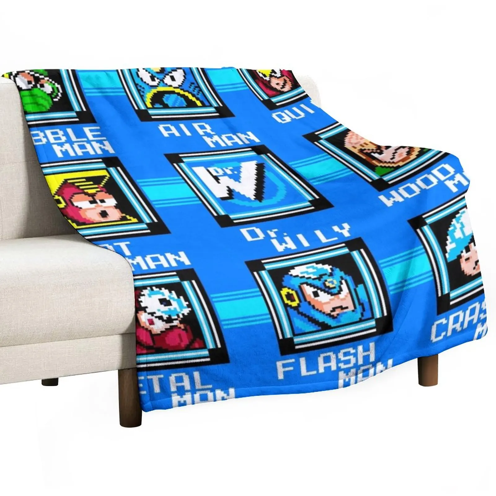 Luxury Bags Level - Megaman 2 Level Screen Throw Deken