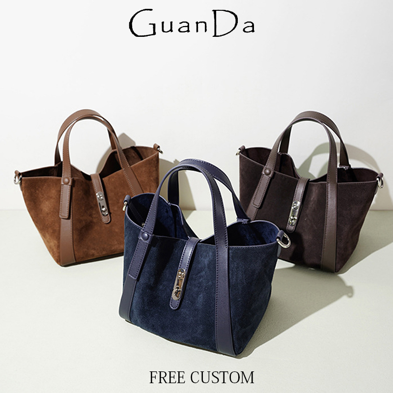 Luxury Bags Name For Women - Luxe Suède Handtas Vrouw Aangepaste Naam