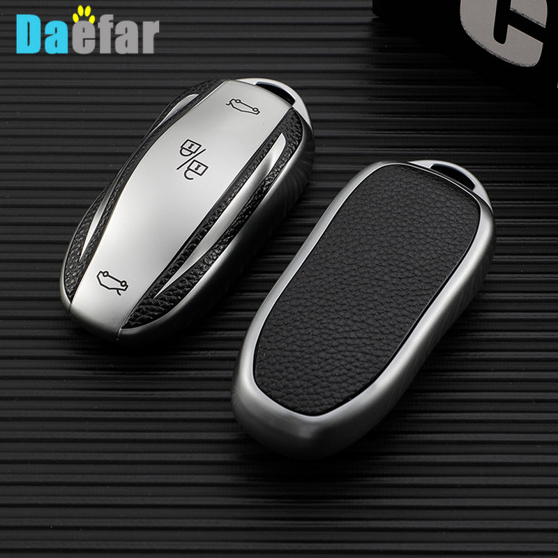Key Holder Leather Pouch - Lederen TPU Auto Smart Key Cover