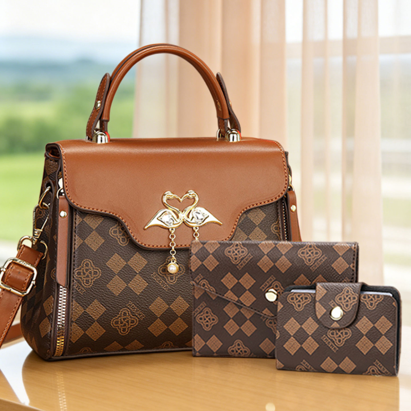 Luxury Bags & Leather Repair Of Atlanta - 3-delige dames tasset, licht luxe geprinte