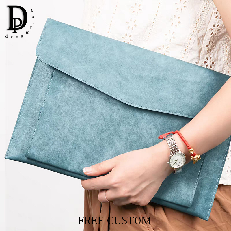 Luxury Bags Name For Women - Aangepaste letters lederen A4 documententas graveren