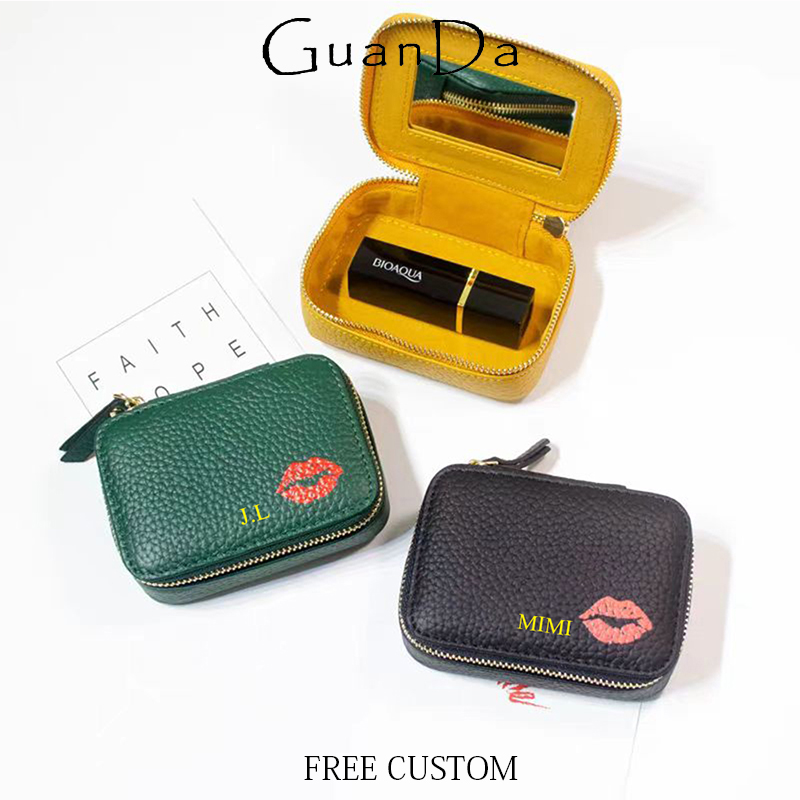 Luxury Bags Name For Women - Luxe koeienhuid vrouw lippenstift doos aangepaste