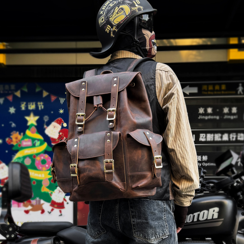 Nieuwkomers Leren rugzak Luxe  - Luxury Bags For School recensie en prijs