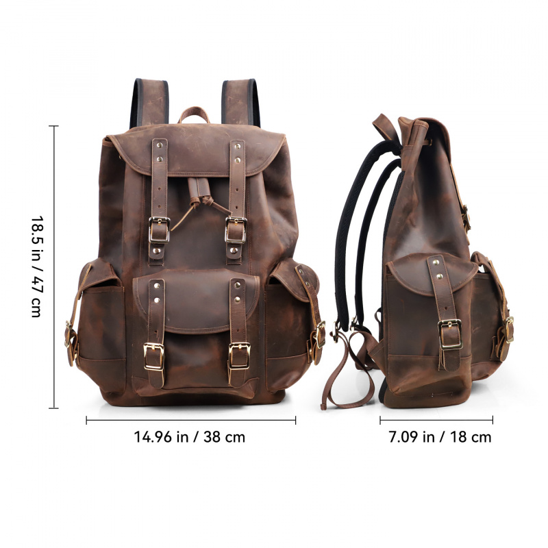 Nieuwkomers Leren rugzak Luxe  - Luxury Bags For School recensie en prijs