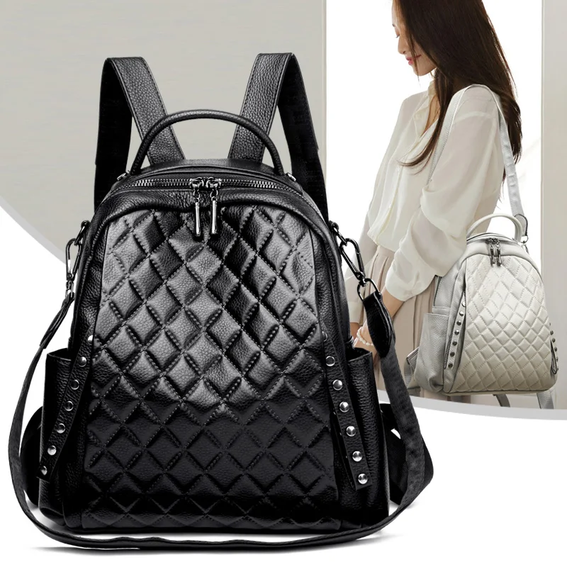 Echt lederen rugzak dames scho - Luxury Bags For School recensie en prijs
