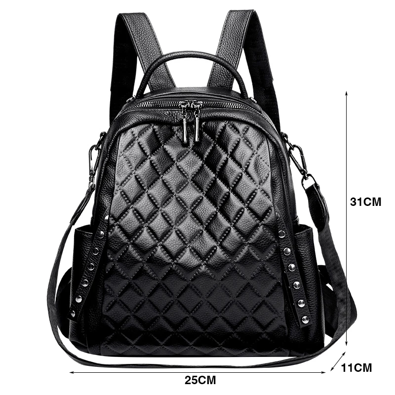 Echt lederen rugzak dames scho - Luxury Bags For School recensie en prijs
