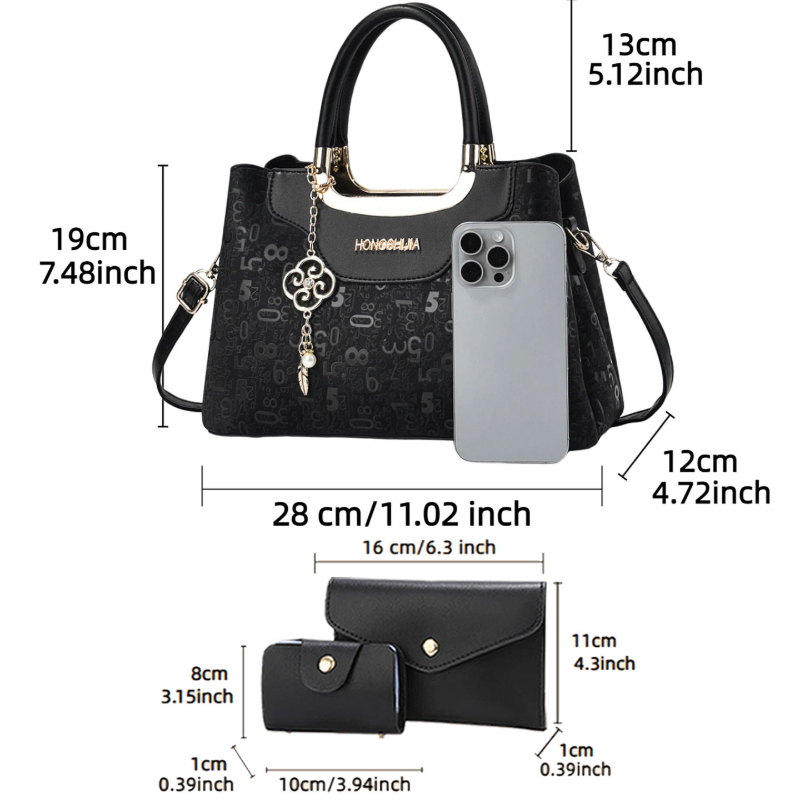 3-delige modieuze dameshandtas - Luxury Bags & Leather Repair Of Atlanta recensie en prijs