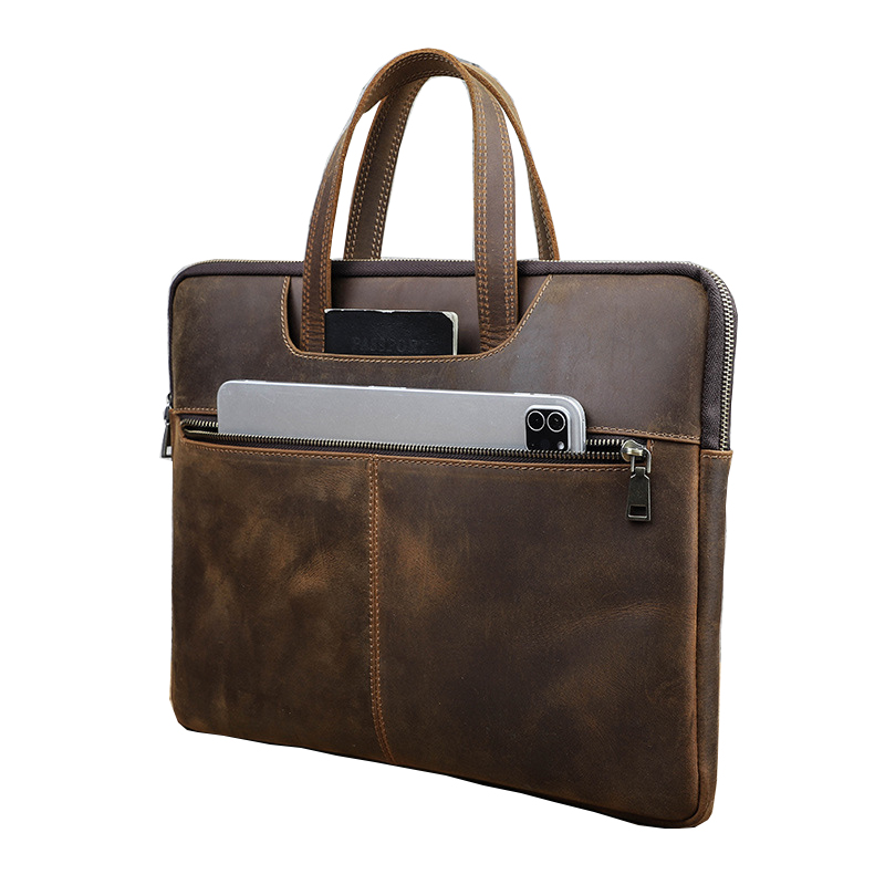 Mannen Aktetas Echt Leer Lapto - Laptop Bag Leather 15 recensie en prijs