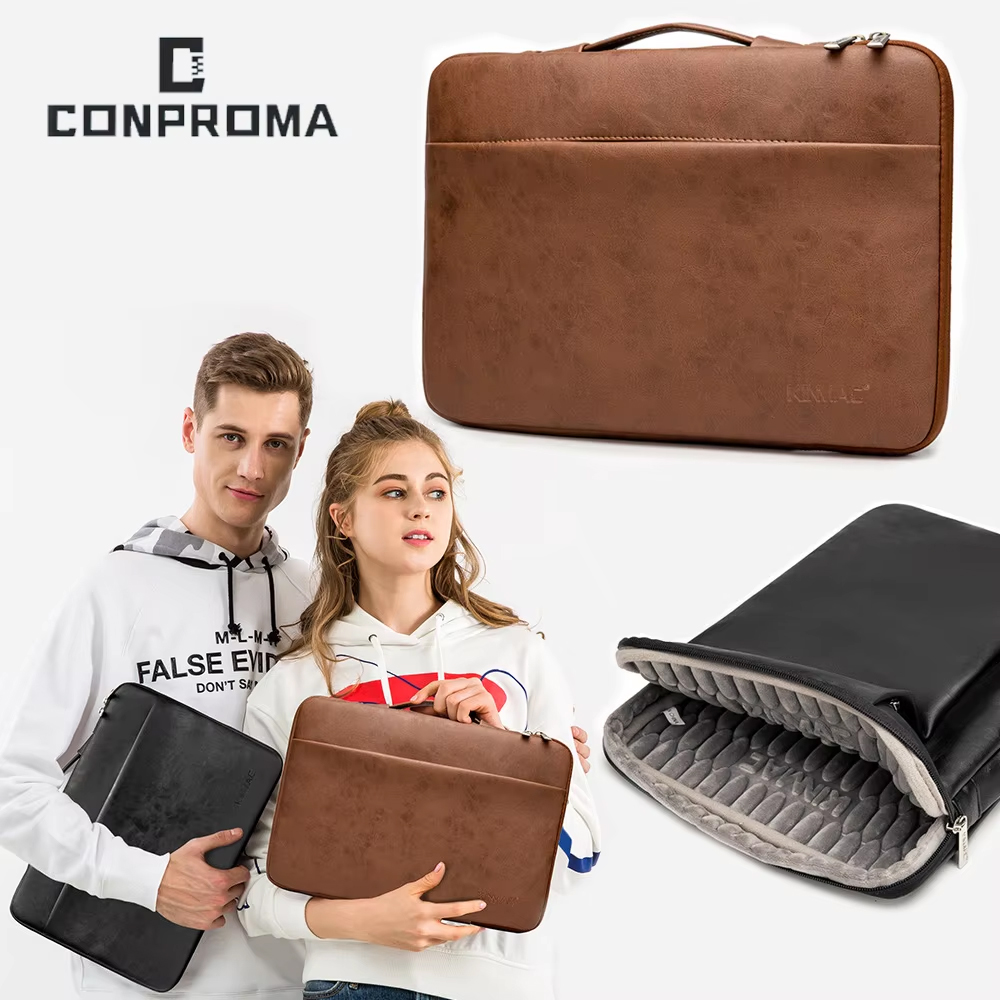 Laptophoes voor Macbook Air Pr - Laptop Bag Leather 15 recensie en prijs