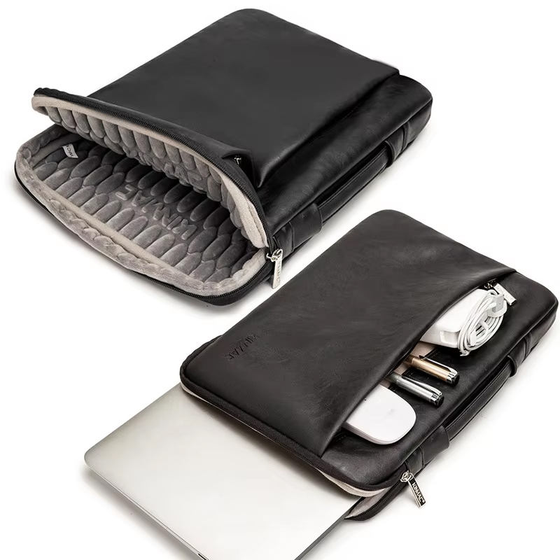 Laptophoes voor Macbook Air Pr - Laptop Bag Leather 15 recensie en prijs