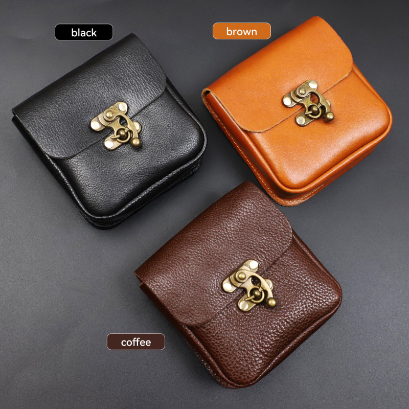 Zachte koeienhuid kleine heupt - Key Holder Leather Pouch recensie en prijs