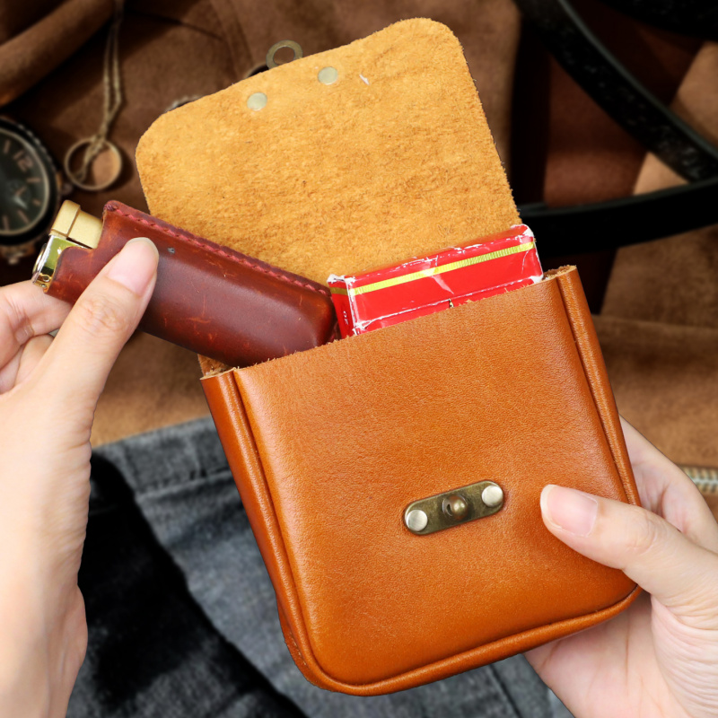 Zachte koeienhuid kleine heupt - Key Holder Leather Pouch recensie en prijs
