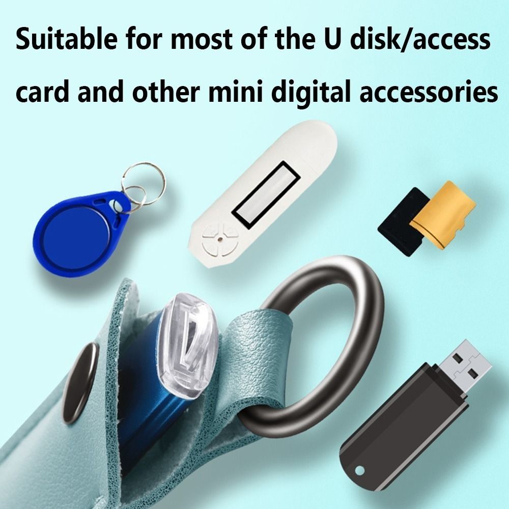 8 Kleuren U Disk Pouch Sleutel - Key Holder Leather Pouch recensie en prijs