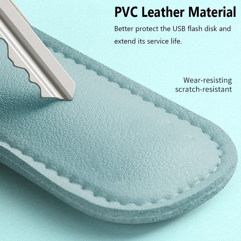 8 Kleuren U Disk Pouch Sleutel - Key Holder Leather Pouch recensie en prijs