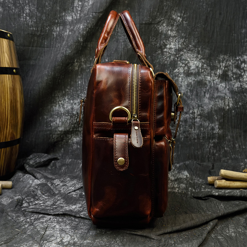 Mannen Echt Lederen Aktetas Fi - Laptop Bag Leather 15 recensie en prijs