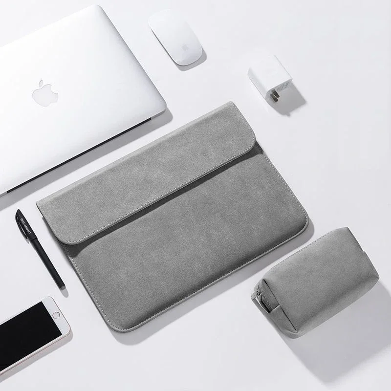 Laptophoes voor Macbook A3449  - Laptop Bag Leather 15 recensie en prijs