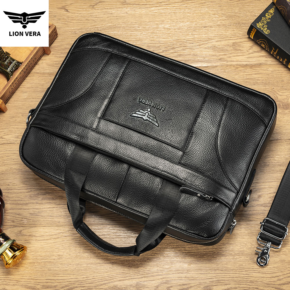 LION VERA Echt lederen zakelij - Laptop Bag Leather 15 recensie en prijs