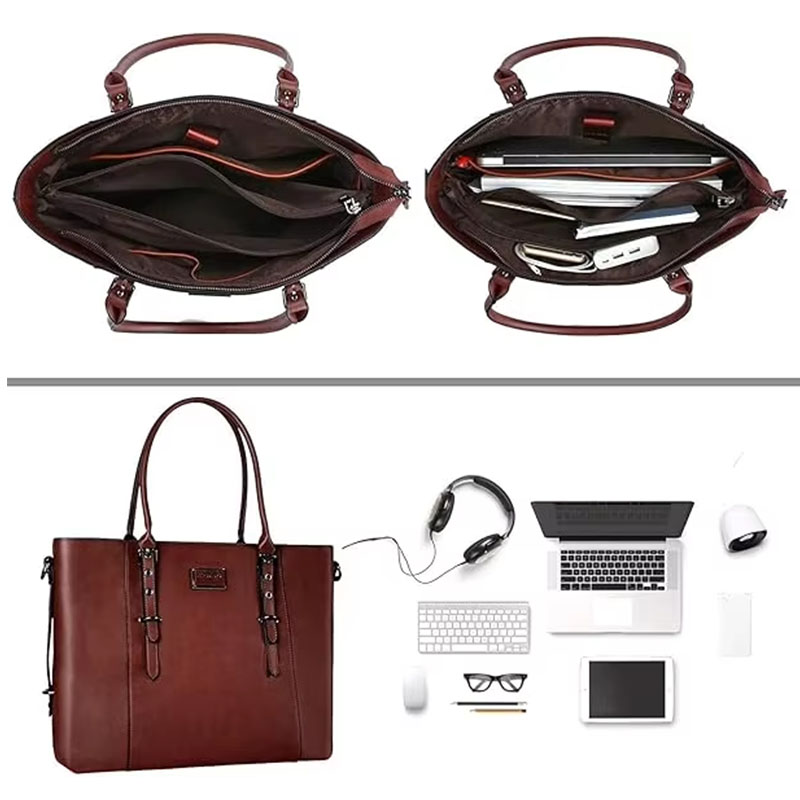 PU lederen laptop draagtas voo - Laptop Bag Leather 15 recensie en prijs
